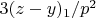 $3(z-y)_1/p^2$