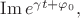 $\mathop{\mathrm{Im}}e^{\gamma t+\varphi_0},$