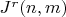 $J^r(n, m)$