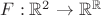 $F:\mathbb{R}^2\to\mathbb{R}^{\mathbb{R}}$