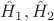 $\hat{H}_1,\hat{H}_2$