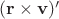 $(\mathbf{r} \times \mathbf{v} )'$