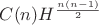 $C(n) H^{\frac{n(n-1)}{2}}$ $C(n) H^{\frac{n(n-1)}{2}}$