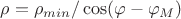$\rho=\rho_{min}/\cos(\varphi-\varphi_M)$