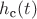 $h_{\text{с}}(t)$