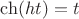 $\ch( ht)=t$