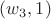 $(w_3,1)$
