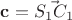 $\mathbf c=\vec{S_1C_1}$