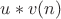 $u*v(n)$