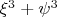 ${\xi ^3  + \psi ^3 }$