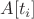 $A[t_i]$
