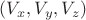 $(V_x, V_y, V_z)$