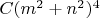 $C(m^2+n^2)^4$