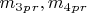 $ m_3_p_r ,  m_4_p_r  $