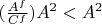 $(\frac {A^f} {C^f}) A^2 < A^2$