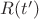 $R(t&rsquo;)$