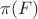 $\pi(F)$