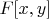 $F[x, y]$