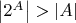 $\left|2^A\right|>|A|$
