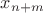 $x_{n+m}$