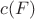$c(F)$