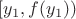 $[y_1, f(y_1))$