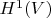 $H^1(V)$
