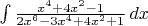 $ \int \frac{x^{4} + 4x^{2}-1}{2x^{6}-3x^{4}+4x^{2}+1} \,dx $