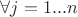 $\forall j=1...n$