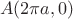 $$A(2{\pi}a,0)$$