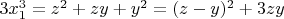 $3x_1^3=z^2+zy+y^2=(z-y)^2+3zy$