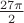 $\frac{27\pi}{2}$