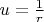$u=\frac{1}{r}$