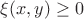 $\xi(x,y)\geq 0$ $\xi(x,y)\geq 0$