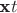 $\textbf{x} t$