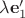 $\lambda\mathbf e'_1$