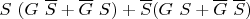 $~~S~(G ~ \overline S + \overline G ~ S) + \overline S (G ~ S + \overline G ~ \overline S)$