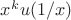 $x^ku(1/x)$