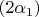 $(2\alpha_1)$