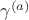 $\gamma^{(a)}$