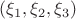 $(\xi_1,\xi_2,\xi_3)$