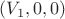 $(V_1,0,0)$