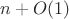 $n+O(1)$