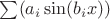 $\sum(a_i\sin(b_ix))$