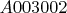 $A003002$