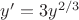$y'= 3y^{2/3}$