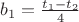$b_1=\frac{t_1-t_2}{4}$
