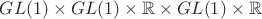 $GL(1)\times GL(1)\times\mathbb R\times GL(1)\times\mathbb R$