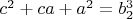 $c^2+ca+a^2=b_2^3$