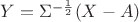 $Y = \Sigma^{-\frac12}(X-A)$